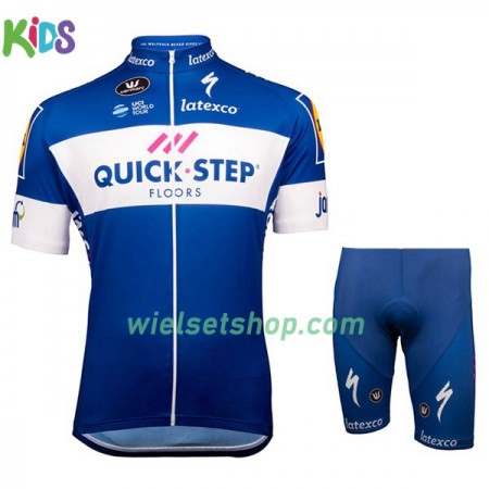 Fietskleding (Fietsshirt + Fietsbroek Kort) 2018 Quick Step Floors N001